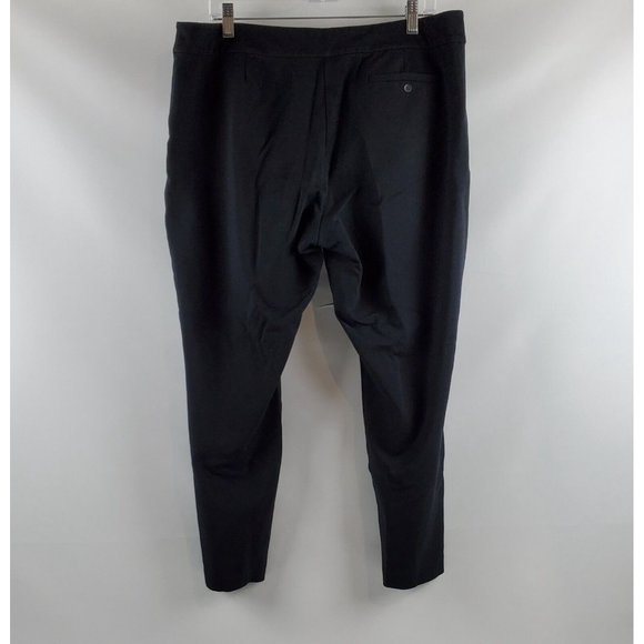 Eileen Fisher Womens Ponte Pants Straight Leg Casual Dress Black Size 16 36X25 - Picture 2 of 11